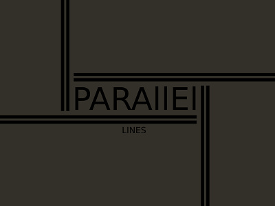 Parallel Lines Minimalist Logo Design Concept