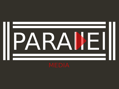 Parallel Media (White)  Minimalist Logo Design Concept