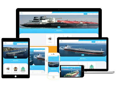 Shipping Co Logo / Responsive Website Design(UX/UI) and More