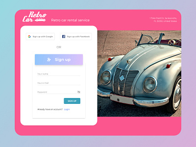 #Daily UI 001  Sign up page-2