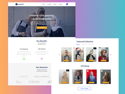 Landing Page Hijab Store