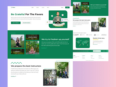 Leren design lotus namaste therapy ui ux web