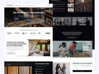 Woody app charity design forest furniture industries mobile ui ux web wood wood works