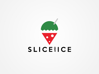 Slice and Ice branding icecream icon design identity logo logo inspirations logodesign pizza slice sliced vector