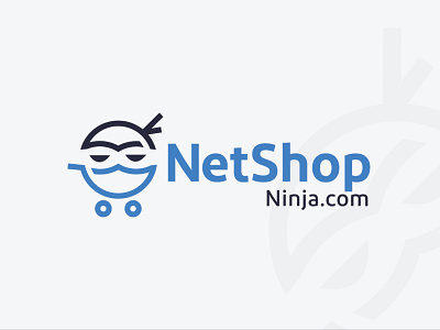 NetShopNinja brand design branding icon icon design logo identity logo inspiration logodesign ninjas online store shopping vector