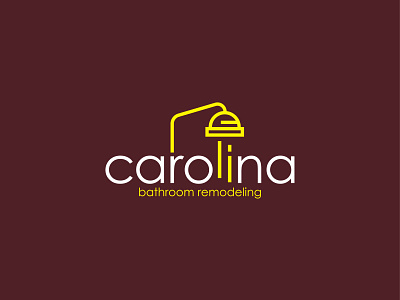 Carolina Bathroom Remodeling brand design logo identity logo inspiration remodeling typography vector