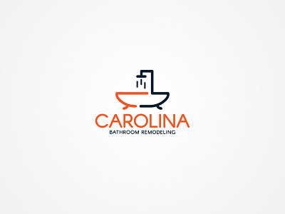 CAROLINA BATHROOM REMODELING bathroom logo brand design branding construction logo icon design logo logo inspiration logo inspirations logodesign remodeling logo vector