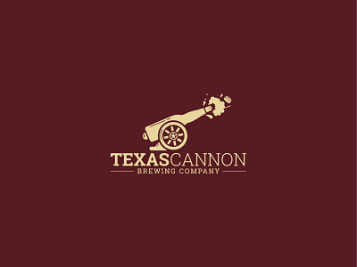 Texas Cannon Brewing Company beer logo brand identity branding brewery logo creative design creative logo logo design logo inspiration texas logo vector