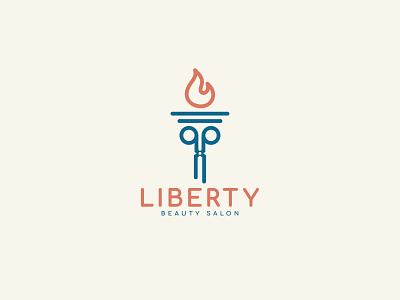 Liberty Beauty Salon beauty logo beauty salon logo branding icon design liberty logo logo logo inspiration logodesign salon logo vector