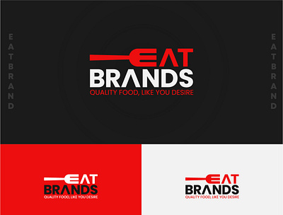 EAT BRANDS brand design branding eat logo food logo logo logo identity logo inspiration logo inspirations logodesign restaurant logo vector