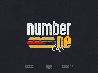 Number One Cafe brand design brand identity branding cafe logo custom logo graphic design logo identity logo inspiration logodesign minimal logo resturant logo sandwish logo typography vector