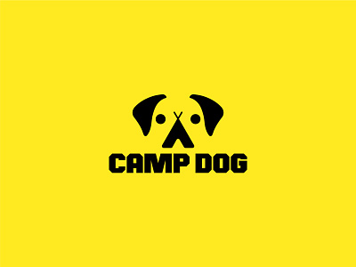 Camp Dog brand design branding camp logo design dog logo logo identity logo inspiration logo inspirations logodesign minimal logo vector