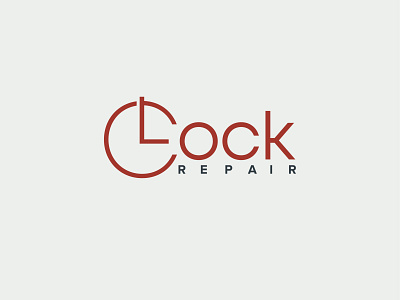 Clock Repair brand identity branding logo logo design logo identity logo inspiration logodesign typography vector