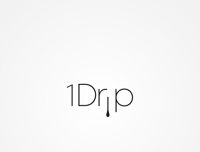 1 Drip brand design branding logo logo design logo identity logo inspiration logo inspirations logodesign typography vector