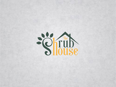 The Shrub House 01 brand design branding house house logo logo identity logo inspiration logo inspirations logodesign shrubs typography vector