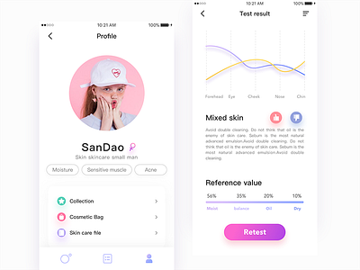 For Me UI Redesign app care girl skin ui