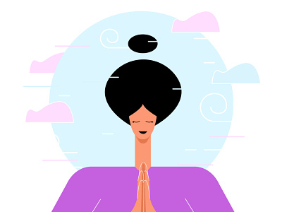 Yoga & Meditation App app behance branding design illustration illustrator meditation meditation app minimal procreate ui vector yoga yoga app yoga pose yoga studio