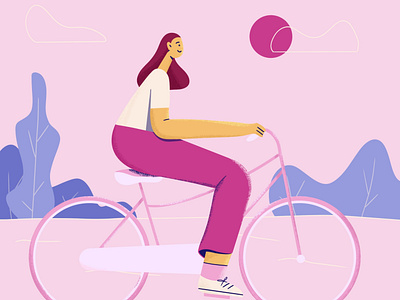 Cycling 2d art behance bicycle character character design character illustration characterdesign cycling dribbble flat flat design flatcharacter freelance illustrator illustration illustrator procreate vector