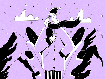 Snow ❄️ adobe adobe illustrator behance character character design design dribbble flat character flat design flat illustration girl character illustration illustrator procreate snow snow character snow illustration vector vector character vector illustration