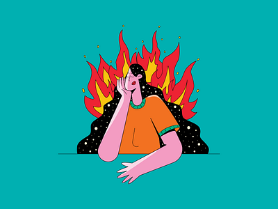 Overthink... 🔥 behance character character design character designer design fire vector flat character flat character design flat illustration illustration illustrator minimalist illustration outline illustration overthink overthink vector overthinking procreate vector vector character vector illustration