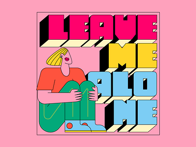 Leave Me Alone! 2d art adobe illustrator alone behance character character design character designer design dribbble flat character flat design freelance illustrator illustration illustrator leave me alone procreate sitting girl vector vector character vector girl