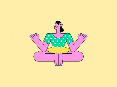 Yoga Pose I 2d illustration behance character character design character illustration design flat flat character design flat illustration freelance illustrator illustration illustrator vector vector art vector girl vector girl character yoga yoga app yoga pose yoga vector