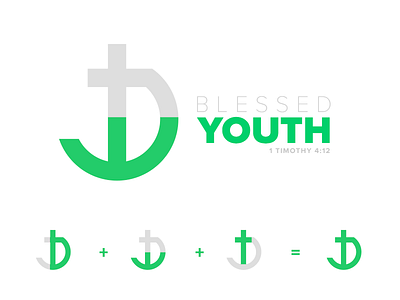Blessed Youth - Youth Ministries Logo Concept logo