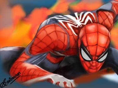 Spider Man @design animation design illustration vector web
