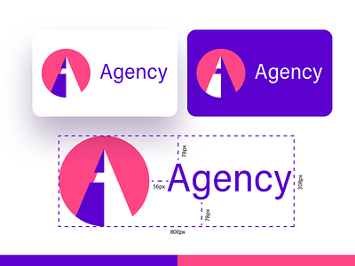 Agency Logo Concept 2021 a agency concept logo material trends