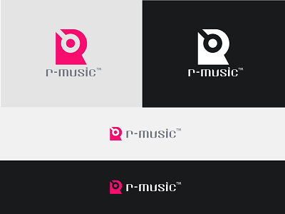 R-Music Logo concept concept design flat icon icons logo minimal music r