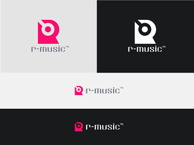 R-Music Logo concept concept design flat icon icons logo minimal music r