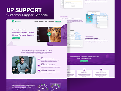 UP SUPPORT Customer Support Website branding design landingpage plugin sass support ui ux website wordpress