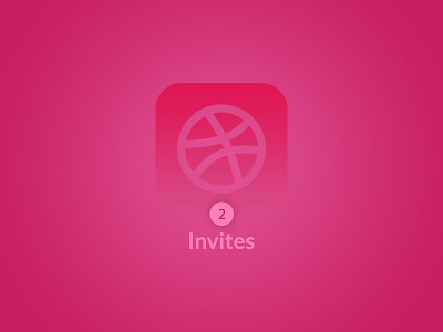 2 Dribbble Invite Closed design dribbble first giveaway hello illustration invitation invites time