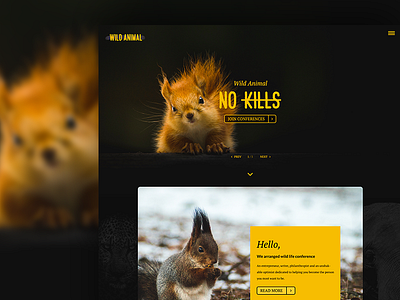 Freebie -Conference Landing Page-Wild Animal animal conference free landing page wild