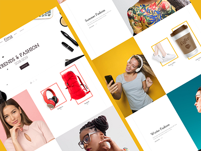 Fima - Free Website Template 2018 2019 fashion house free minimal psd template shop shop online trends