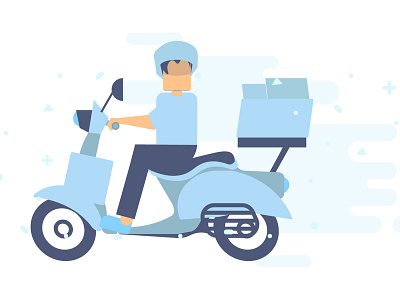 Order Delivery 2d artwork blue delivery illustration order vaspa