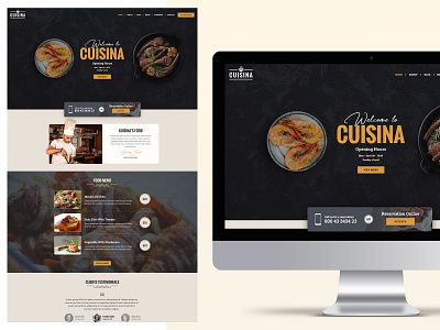 Restaurant WordPress Theme – Cuisina.