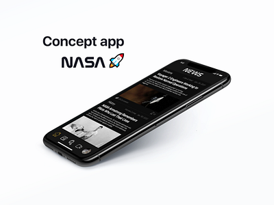 shots for practice #6 | redesign nasa ios app