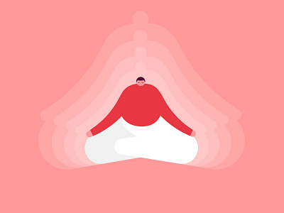 Meditation Illustration characterdesign design illustration illustrator meditation minimal spiritual vector