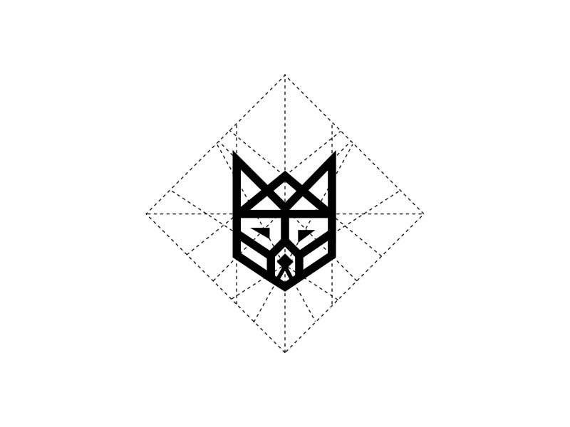 Wolf - logo process aftereffects animal branding design illustrator logo minimal process vector
