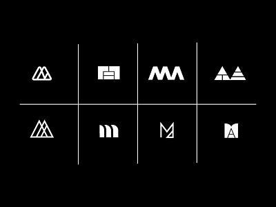 Monogram panel series #1 branding design illustrator logo minimal modernism monogram logo vector