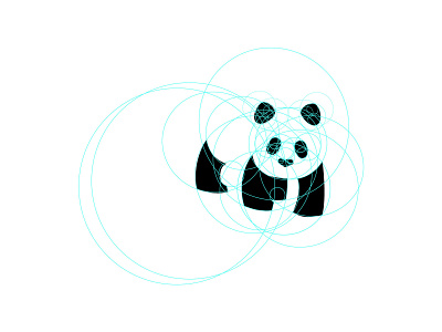 Panda logo process