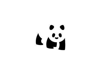 Panda animal branding design illustration illustrator logo minimal panda vector