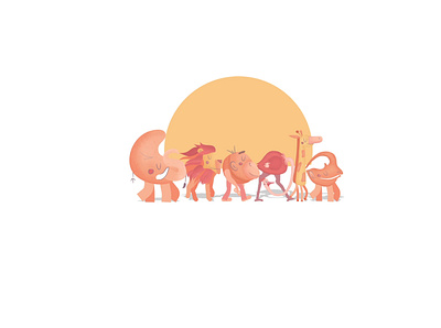 Wild life search engine animals animation brushes children google illustration safari shadows
