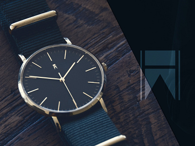 Austin Hubert - Logo Placement concept branding flatdesign logo menswear minimalist watch