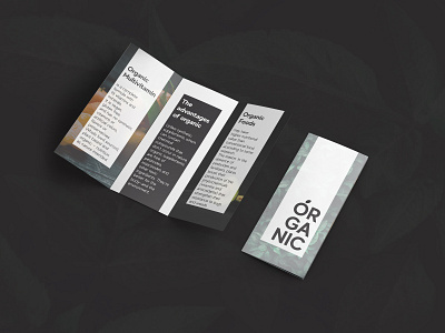 ORGANIC - Brochure Design brochure brochure design flatdesign minimalist print