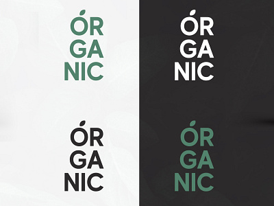 ORGANIC - Positive + Negative design flatdesign logo minimalist organic