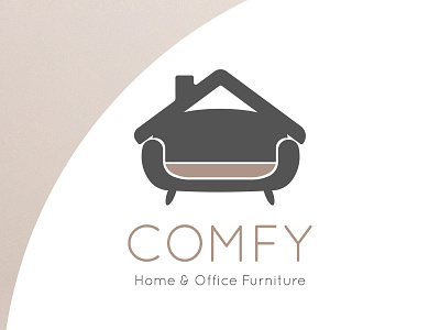 Comfy - Logo Design branding comfy flatdesign furniture logo minimalist office