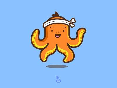 Octopus Sushi design illustration logo logodesign mascot minimal minimalist