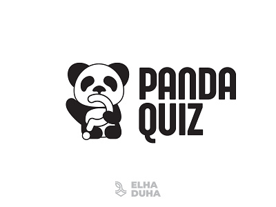 Panda Quiz design icon logo logodesign mascott minimal minimalist vector